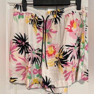 Scotch & Soda Park in Bloom Pink, Yellow & Black Patterned Shorts
